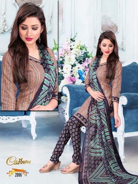 Ganeshji Cadbury Designer Fancy Indo Regular Wear Dress Material Collection